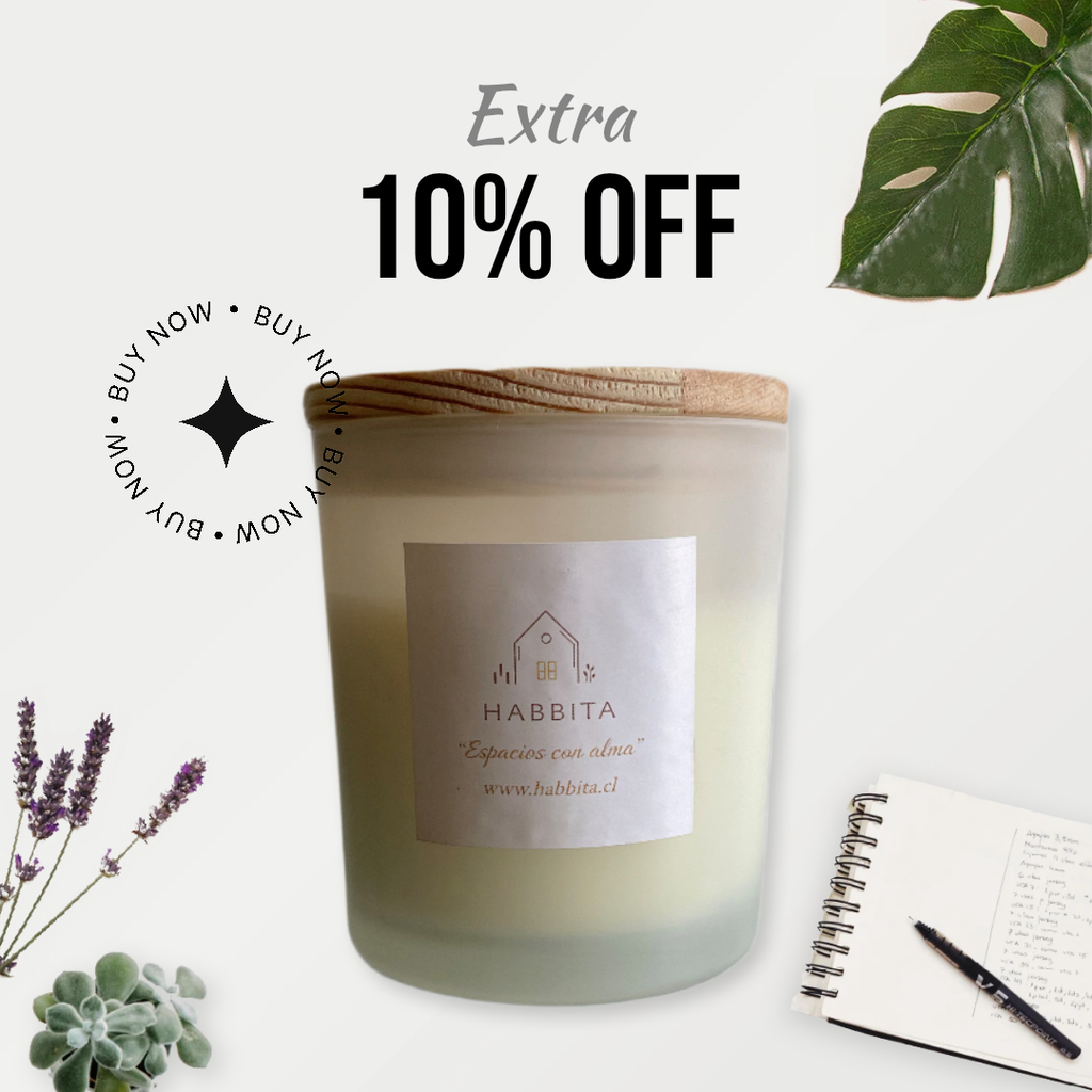 Vela en vaso de cristal