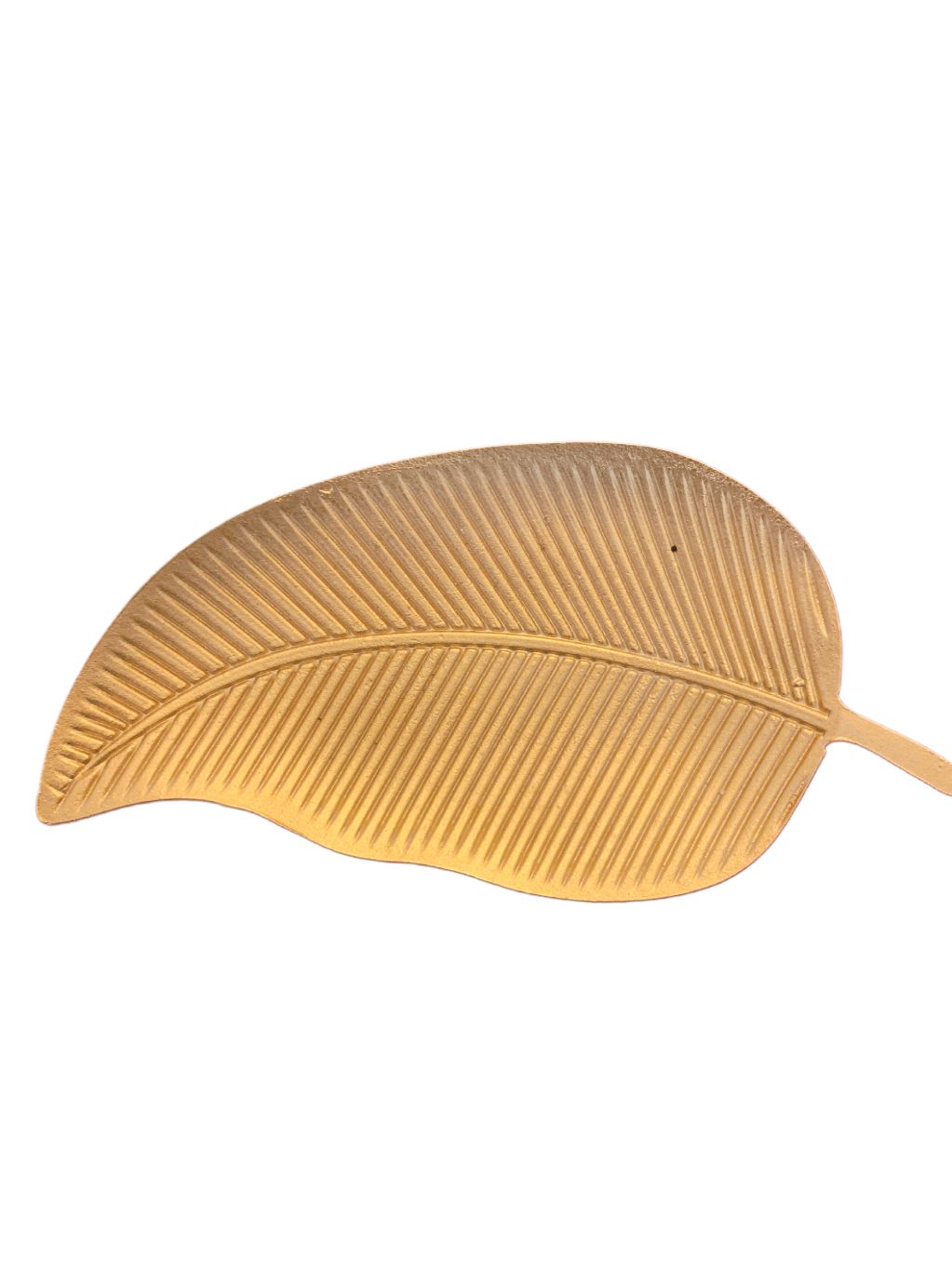 Adorno de hoja dorada