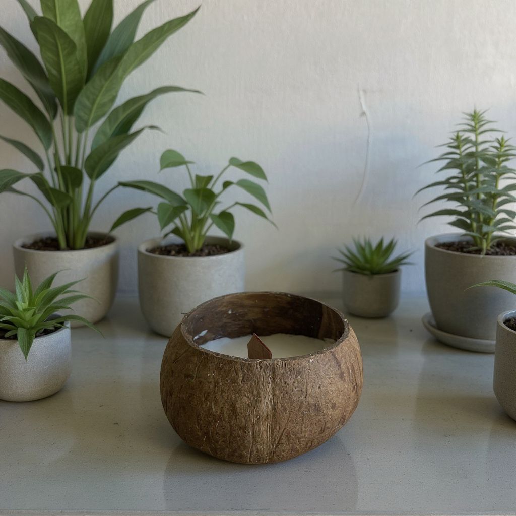 Vela Aromática de Coco